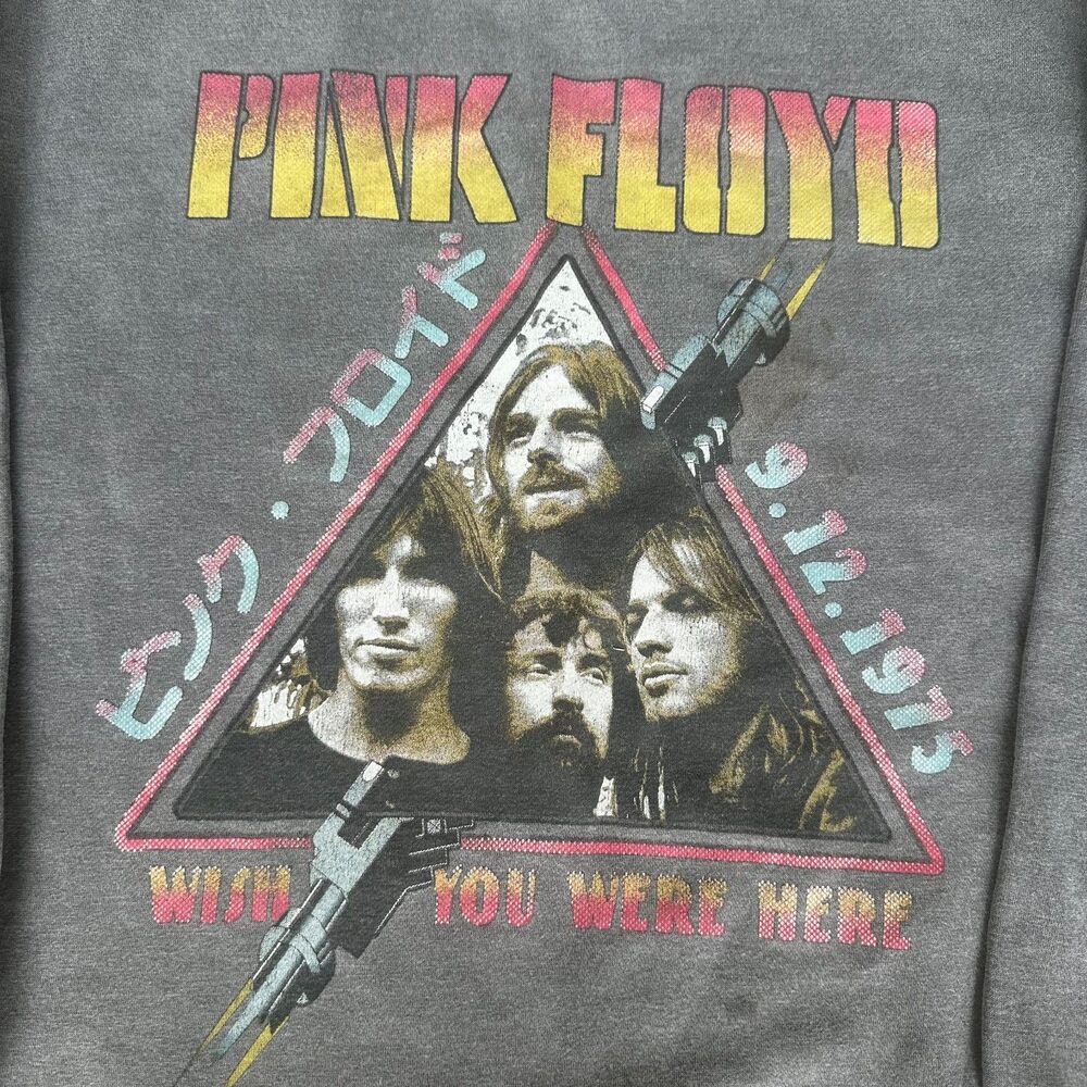 Pink Floyd Sweatshirt Medium Goodie Two Sleeves Wish You Were Here Band Crewneck
